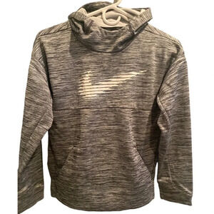 NIKE BOYS GRAY DRI FIT SWEATSHIRT HOODIE TOP HOOD HOODED SUMMER SHIRT SIZE L